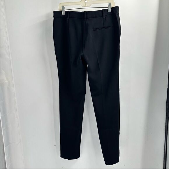 Max Mara Studio Size 10 Black Crepe Tapered Leg Casual Pants - Picture 7 of 12